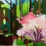 Acrylic painting on canvas, titled Le seuil size 75x55cm, by the Lebanese artist Mitsa Assaf