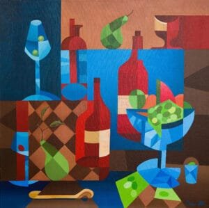 painting titled: Feast-size-70-x-70-cm-oil-Linen-canvas-Catalog-2025-19.jpg