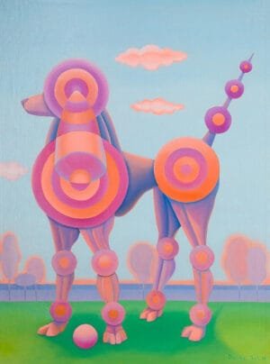 Painting titled by Walking with a poodle”-size-80-x-60cm-oil-Linen-canvas-Catalog-2025-29.jpg