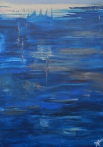 Artwork Information Series: State of Becoming Year: 2026 Medium: Acrylic on stretched canvas Dimensions: 50 × 100 cm