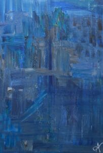Artwork Information Series: State of Becoming Artist Asya Dimitrova Title The Pull Medium: Acrylic on stretched canvas Dimensions: 40 × 80 cm Year 2026 Type: Original one-of-one artwork Signature: Hand-signed, front (lower right) and verso