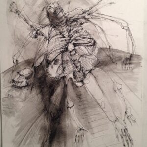 Transformation ink on paper A4 size by Zena Ghossoub