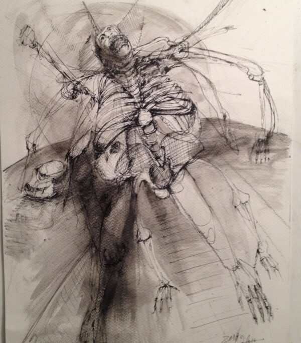 Transformation IMG_6565 Transformation ink on paper A4 size by Zena Ghossoub